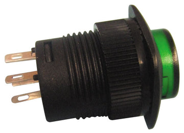 Interrupteur electrique on off avec lumiere led verte (250v 1.5a) r1394a/g velleman ECLATS DESTOCKAGE