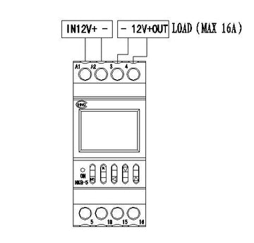 Interrupteur horaire 12v 16a longitude nkg3 activation automatique minuterie astronomique ECLATS DESTOCKAGE