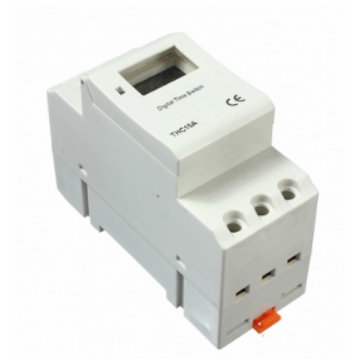 Interrupteur horaire 7jr digit 1of 16a 24dc horloge 24v thc15a programmable minuterie rail din 2200w ECLATS DESTOCKAGE