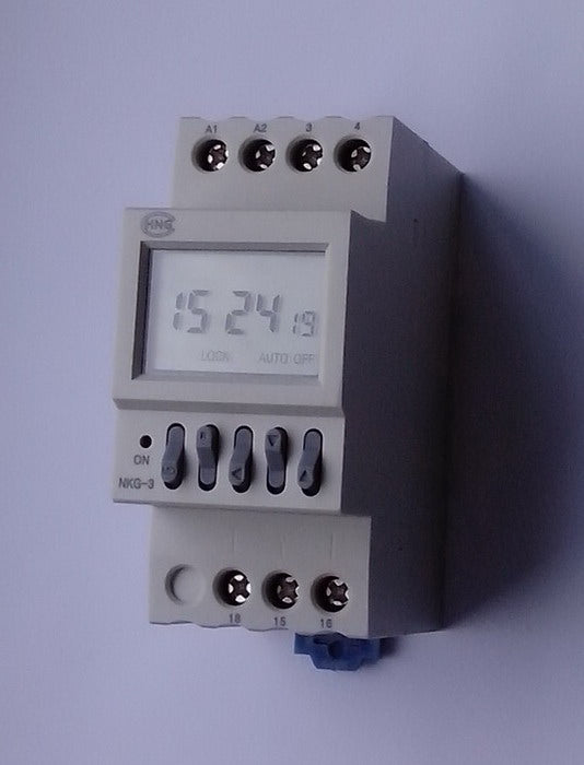 Interrupteur horaire astronomique 220vca 16a longitude nkg3 ajustement heure été hiver ECLATS DESTOCKAGE