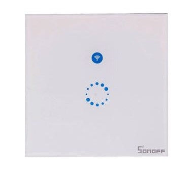 Interrupteur tactile 2A sonoff 8.6/ 8.6 90-250v ac sans fil EU Wifi 802.11 bgn Glass Panel Touch LED ECLATS DESTOCKAGE