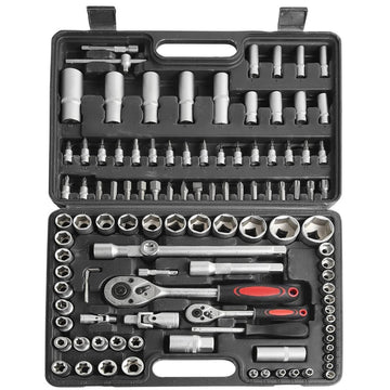 Jeu clés à douille outils réparation automobile cliquet embout tournevis 108pcs ECLATS DESTOCKAGE