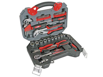 Jeu d outils 56 pcs hsetpro2chrome vanadium pince multiprise embouts tournevis clef a cliquet allen ECLATS DESTOCKAGE