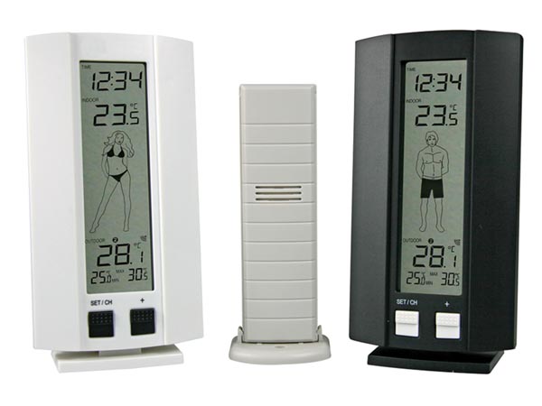 Jeu de 2 stations météo ws9750s capteur de temperature externe meteorologie ECLATS DESTOCKAGE