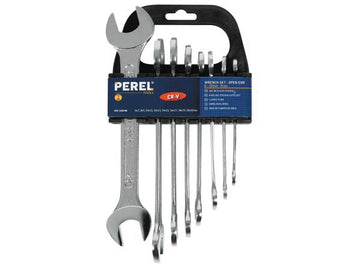 Jeu de 8 cles plates cle 1420 r8 6à22mm 6x7mm 8x9mm 10x11mm 12x13mm 14x15mm 16x17mm 18x19mm 20x22mm - ECLATS DESTOCKAGE