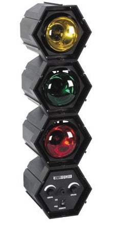 Jeu de lumiere Chenillard modulaire 3 x 60w 220v sequenceur microphone vdl360rl2 ECLATS DESTOCKAGE