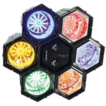 Jeu de lumières contrôle par la musique led avec multiples couleurs ECLATS DESTOCKAGE