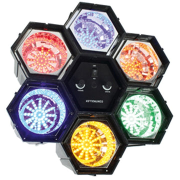 Jeu de lumières led contrôle par la musique avec multiples couleurs ECLATS DESTOCKAGE