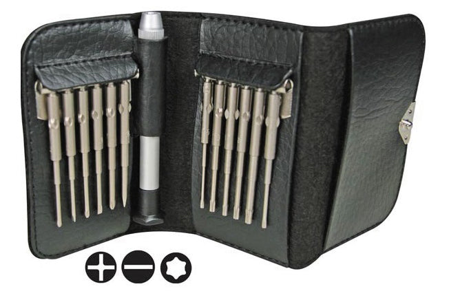 Jeu de tournevis de precision en cr v 12 en 1 vtbt14 vtbt19 cruciforme plat étoile outillage outil ECLATS DESTOCKAGE
