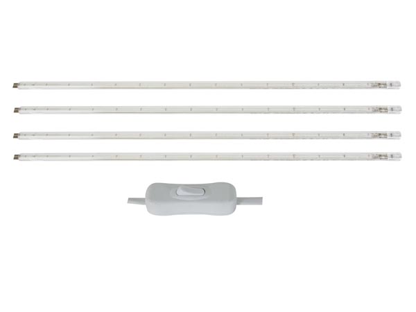 Kit 4 reglettes barette led blanche décorative clls02ww 12v interrupteur velleman ECLATS DESTOCKAGE