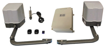 Kit automatisme portail 12v 2 vantaux a bras articule p-easykit03c motorisation operateur ECLATS DESTOCKAGE