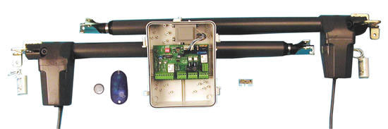 Kit automatisme portail 2 vantaux 2m 530mm kbb520 a bloquage basic 520w motorisation - ECLATS DESTOCKAGE