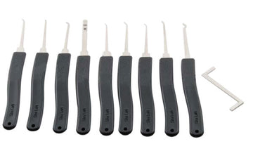 Kit de crochetage ouverture serrure crochetable clef 9 pieces lockpicking crochet 16417 ECLATS DESTOCKAGE