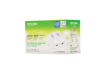 Kit de démarrage adaptateur cpl av200 prise intégrée femelle plug and play rj45 ECLATS DESTOCKAGE