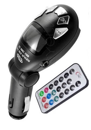 Kit de voiture Transmetteur musique mp3 usb emetteur radio + mini telecommande ECLATS DESTOCKAGE