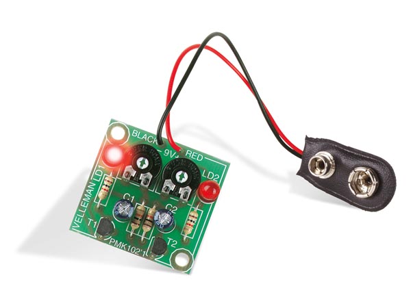 Kit electronique clignotant a monter leds clignotantes 9v WSI102 lumière modelisme velleman mk102 ECLATS DESTOCKAGE