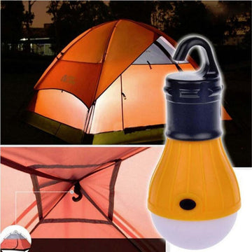 Lampe 3 leds portable tente de camping avec crochet interrupteur ECLATS DESTOCKAGE