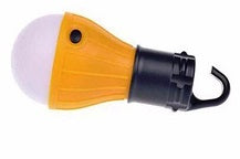 Lampe 3 leds portative tente de camping avec crochet et interrupteur bouton ECLATS DESTOCKAGE