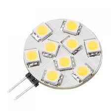 Lampe 9 led culot g4 plate blanc 12v ampoule lumiere eclairage bulb ECLATS DESTOCKAGE