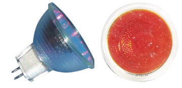 Lampe ampoule dichroique 220v 230v 50w jcdr mr16 gu5.3 rouge eclairage lumiere lamp504r velleman ECLATS DESTOCKAGE