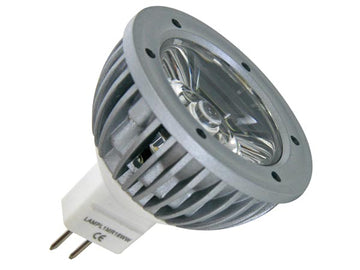 Lampe ampoule led 3w blanc froid 6400k 12vca/cc mr16 gu5.3 ECLATS DESTOCKAGE