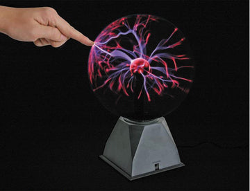 Lampe boule plasma 18cm 8 lumiere disco pilote vdl8pl rythme musique eclair eclairage decoration ECLATS DESTOCKAGE