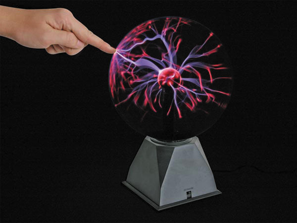 Lampe boule plasma 8P 18cm lumiere disco pilote vdl8pl rythme musique eclair eclairage decoration ECLATS DESTOCKAGE