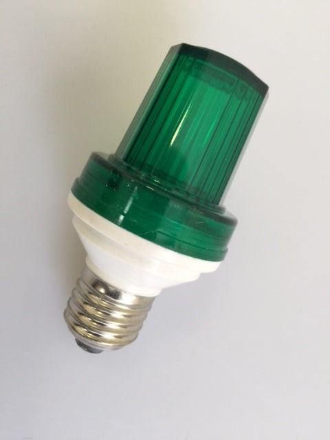 Lampe flash stroboscope vert 1w 10 led douille e27 220v lumiere eclairage stroboscopique ECLATS DESTOCKAGE