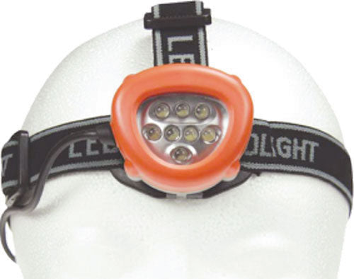Lampe frontale 8 leds torche tete eclairage antichoc lumiere basse consommation zlhl489 ECLATS DESTOCKAGE