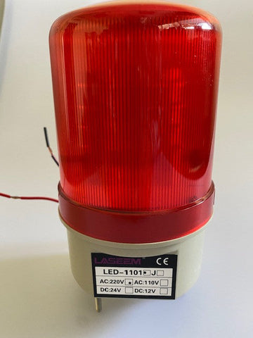Lampe gyrophare rouge 220v eclairage lumineux 10w rotatif ECLATS DESTOCKAGE