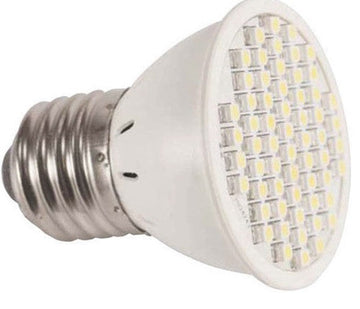 Lampe led smd 60led e27 220v 2.5w 3w équivalente à 40w 45w ampoule blanc chaud eclairage ECLATS DESTOCKAGE
