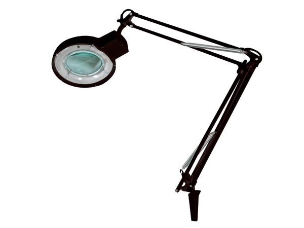 Lampe loupe 5 dioptries 22w eclairage fluorescent 220v vtlamp2bn 240v bras fixation lumiere ECLATS DESTOCKAGE