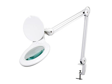 Lampe loupe led 5 dioptries 4w 48 vtllamp2w eclairage blanc lumiere fixation bureau table ECLATS DESTOCKAGE