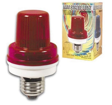 Lampe rouge flash 1w stroboscope douille e27 220v vdlslr lumiere eclairage stroboscopique ECLATS DESTOCKAGE