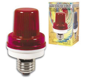 Lampe rouge flash stroboscope 1w douille e27 220v vdlslr lumiere eclairage stroboscopique ECLATS DESTOCKAGE