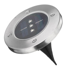 Lampe Solaire au Sol leu Projecteur 3LEDs Solaire Etanche Spot Enterré Entrée Couloir Patio