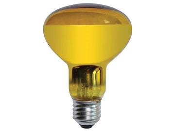 Lampe spot reflecteur e27 r80 60w 230v jaune lumiere ampoule projecteur ECLATS DESTOCKAGE