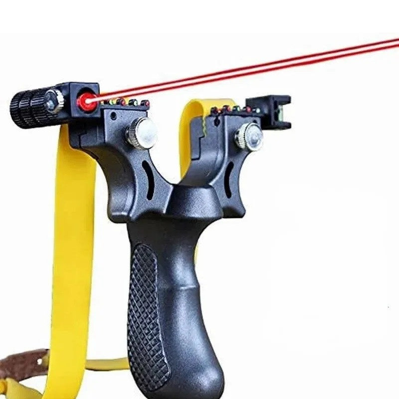 lance pierre catapulte laser avec élastique plat + 3 piles 392S fronde super robuste pour la chasse tir à la cible ECLATS DESTOCKAGE