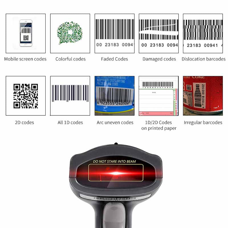 Lecteur de code barre scanner douchette 20mm barcode usb - ECLATS DESTOCKAGE