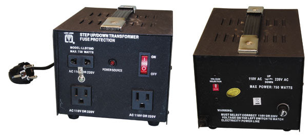 Location convertisseur electrique 750w 220v 110v 110 220 (1 à 7 jours) alimentation reversible - ECLATS DESTOCKAGE