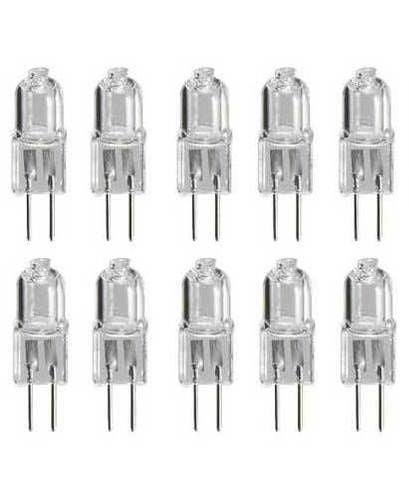 Lot 10 ampoules g4 6v 20w blanc 3000h eclairage lumiere halogene ECLATS DESTOCKAGE