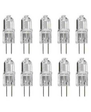 Lot 10 ampoules g4 6v 20w blanc 3000h eclairage lumiere halogene ECLATS DESTOCKAGE