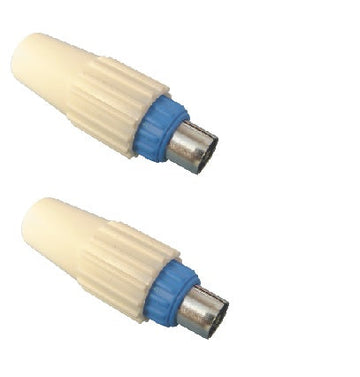 Lot 2 fiches coaxiales mâle 9,5mm pour television tv electricite fiche coaxiale ECLATS DESTOCKAGE