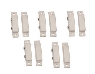 Lot 5 contacteur ouverture magnetique contact nf saillie blanc detecteur adhesif detection destockage ECLATS DESTOCKAGE