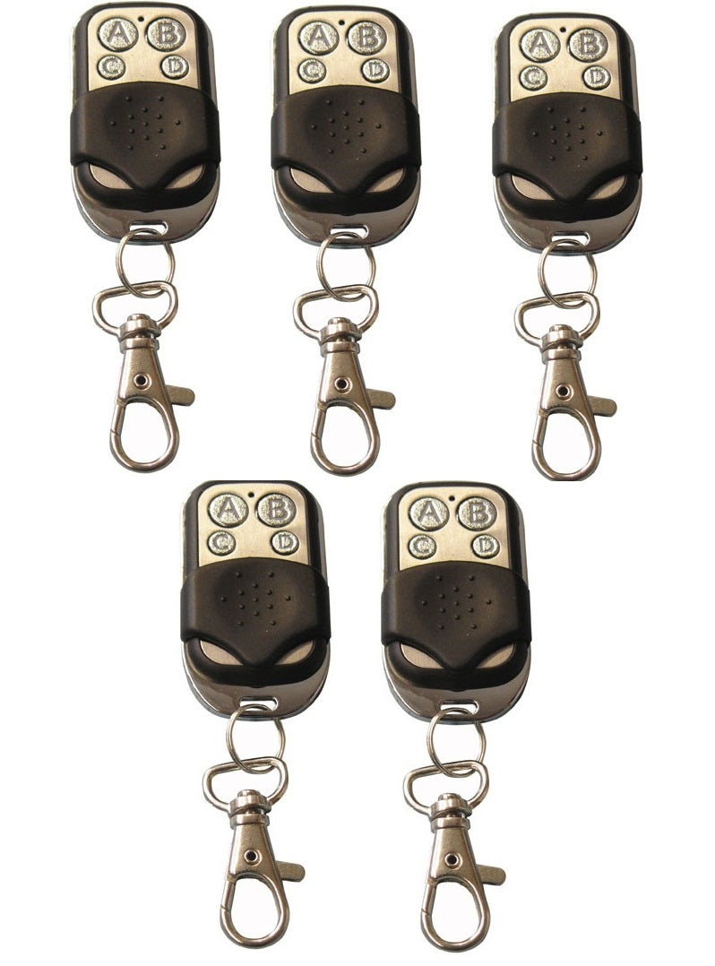 Lot 5 telecommande universelle 433 mhz porte de garage portail alarme 4 boutons ECLATS DESTOCKAGE