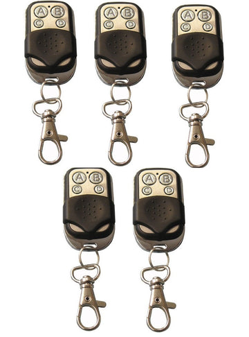 Lot 5 telecommande universelle 433 mhz porte de garage portail alarme 4 boutons ECLATS DESTOCKAGE