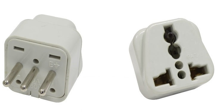 Lot de 1 Adaptateur voyage italie uruguay vers prise europe convertisseur fiche electrique - ECLATS DESTOCKAGE