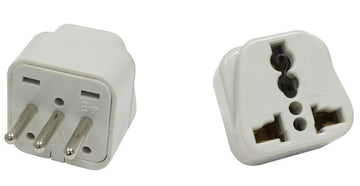 Lot de 1 Adaptateur voyage italie uruguay vers prise europe convertisseur fiche electrique - ECLATS DESTOCKAGE