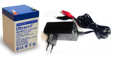 Lot de 1 batterie 12v 2.8ah + 1 chargeur 220v 12v 13.8v ECLATS DESTOCKAGE