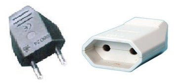 Lot de 1 fiche femelle secteur 6a + 1 fiche male 6a 220v electricite branchement raccordement ECLATS DESTOCKAGE